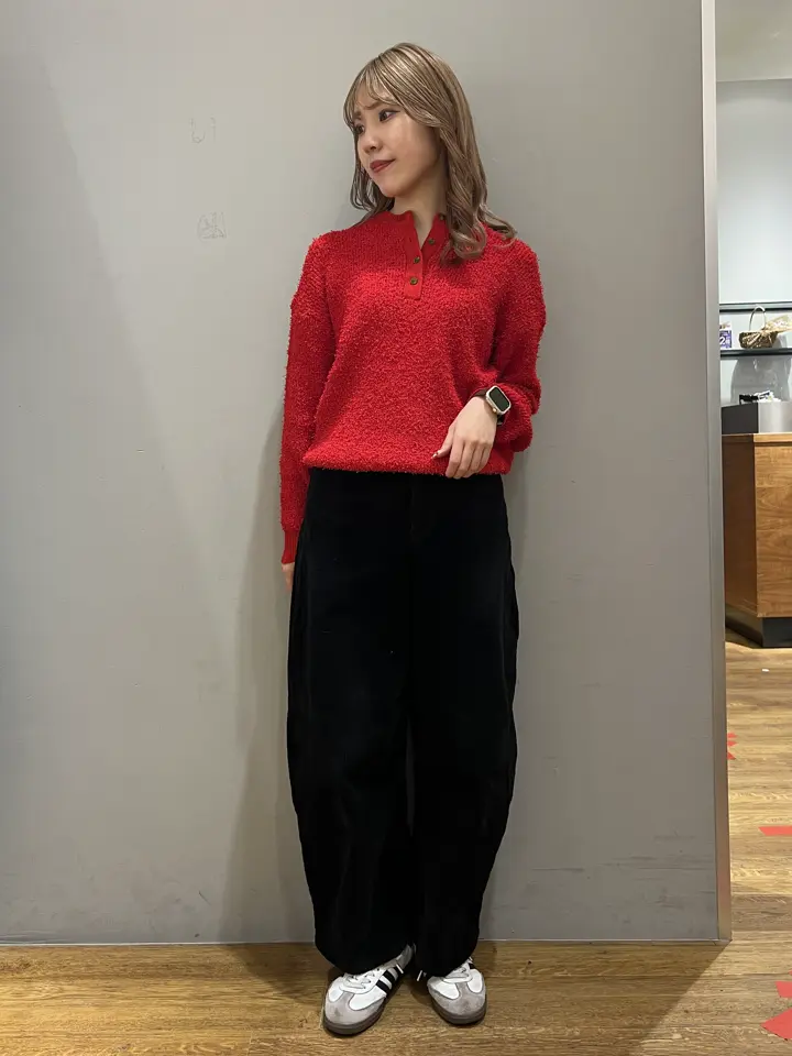 ≪USED≫洗える/ネップヘンリーネックニットプルオーバー/CRAFT