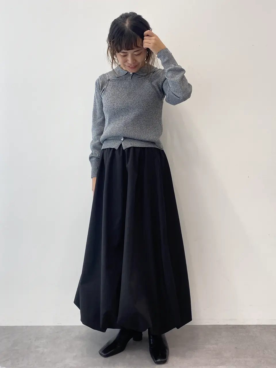 ポロ衿アンサンブルニット＜マシンウォッシャブル＞/CRAFT STANDARD