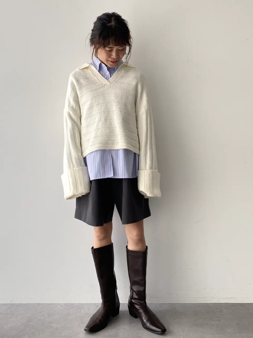 レギュラーカラーオーバーサイズシャツ/CRAFT STANDARD BOUTIQUE