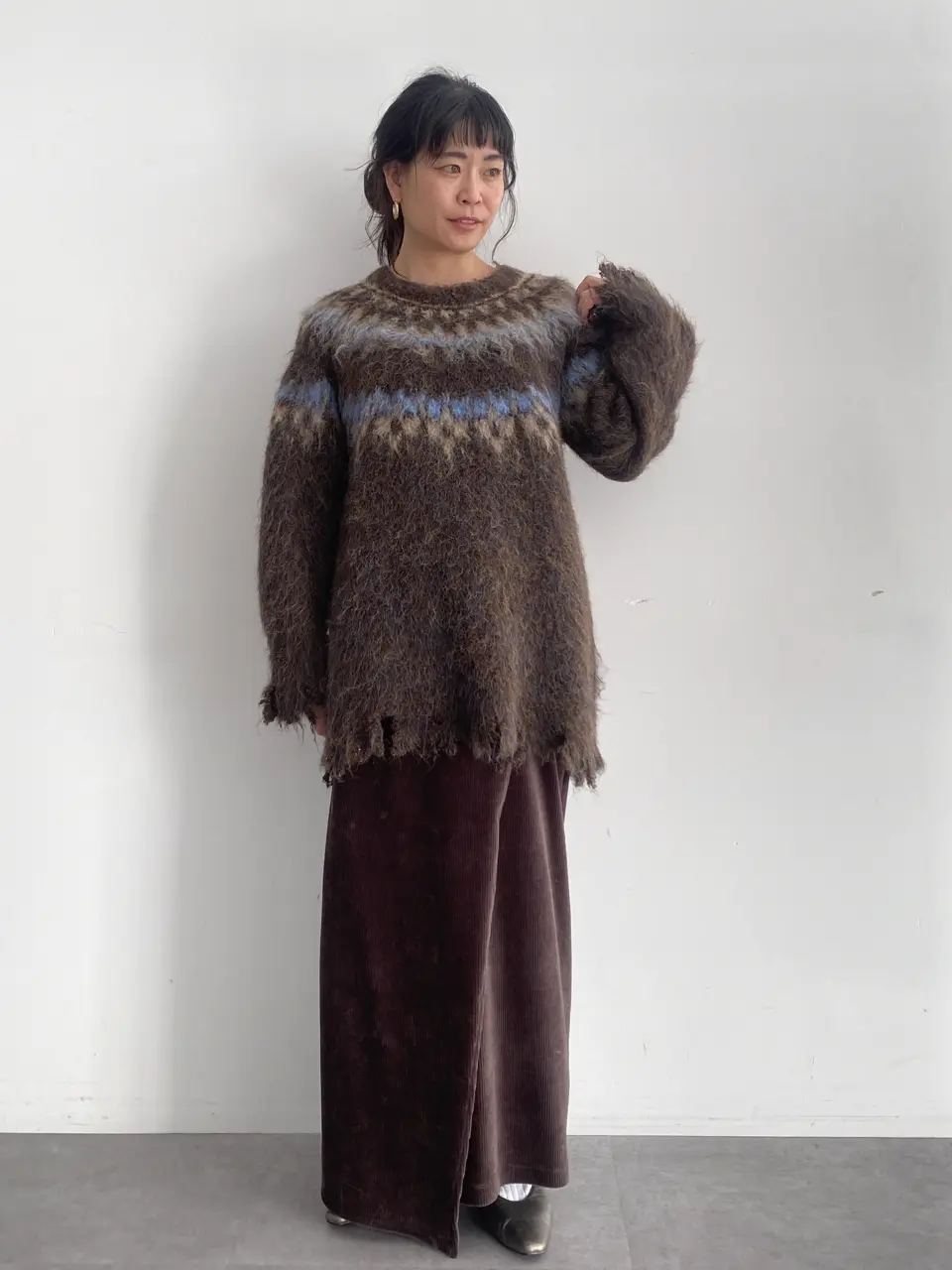 洗える/ノルディック起毛ニットプルオーバー/CRAFT STANDARD BOUTIQUE