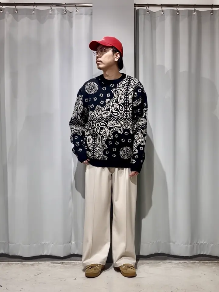 ペイズリー柄ニットプルオーバー/CRAFT STANDARD BOUTIQUE（クラフト