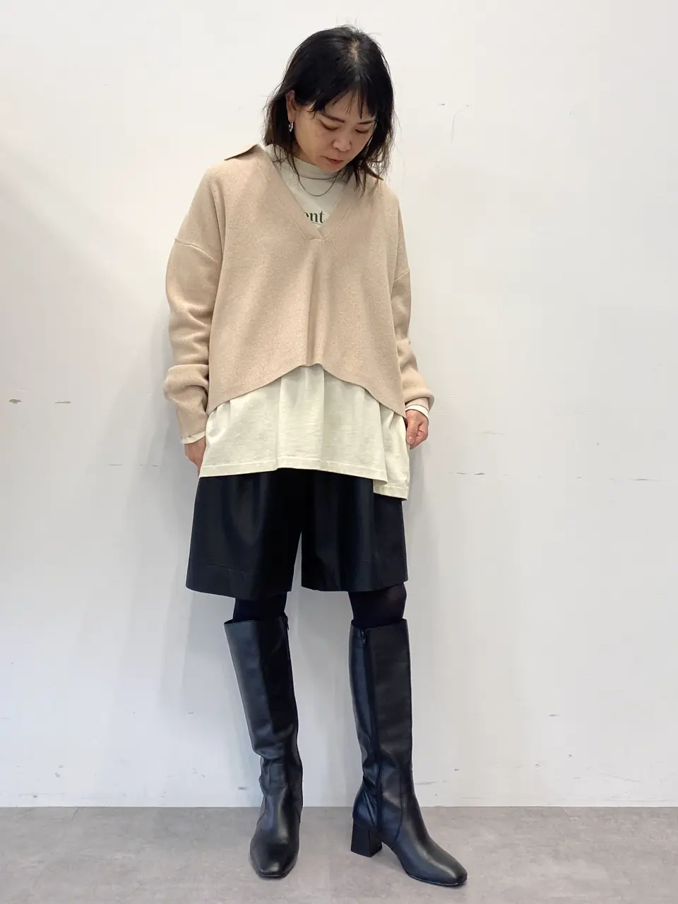 洗える/深Vネックニットプルオーバー/CRAFT STANDARD BOUTIQUE