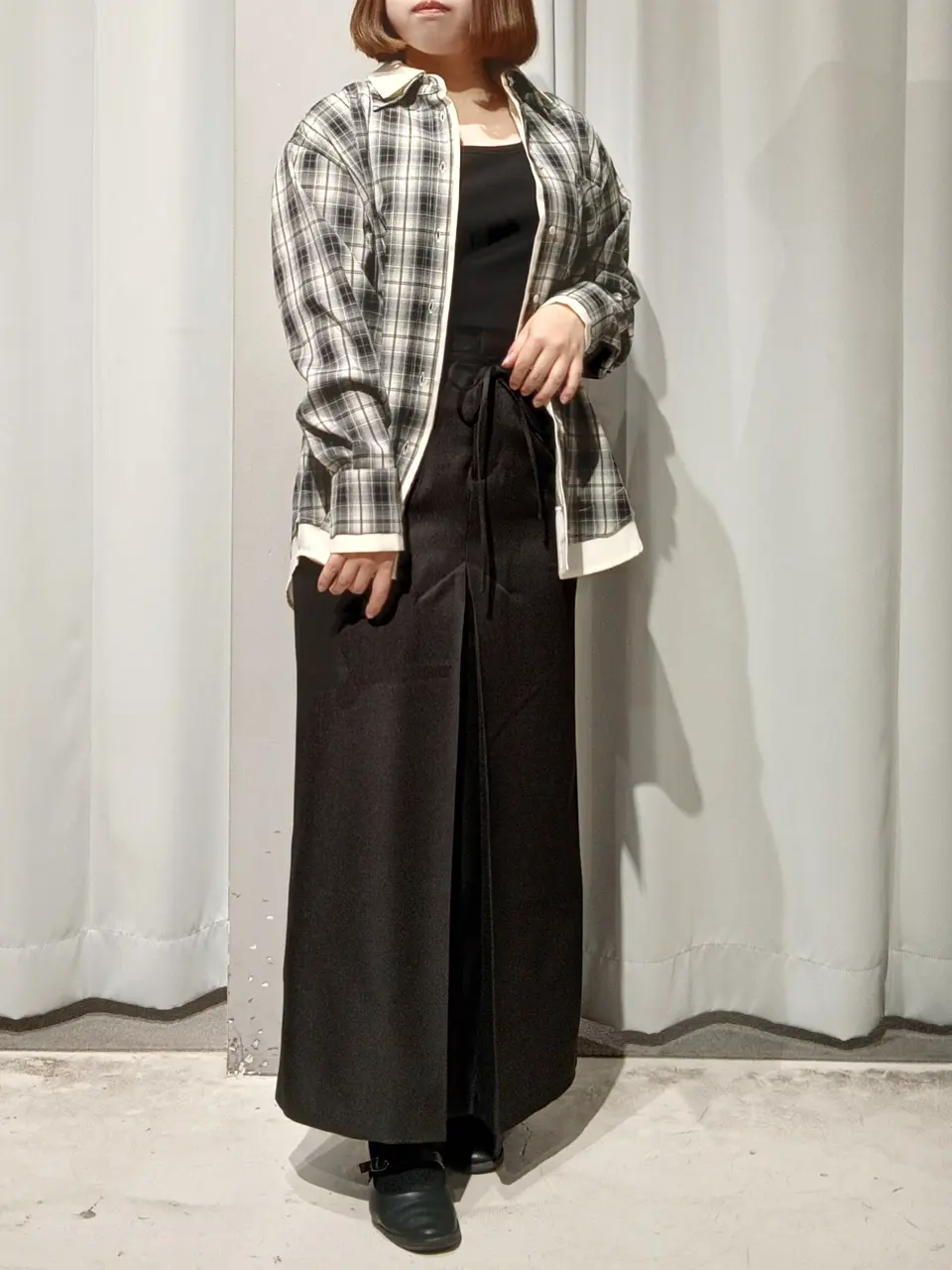 イージーケア/フロントタックロングスカート/CRAFT STANDARD BOUTIQUE