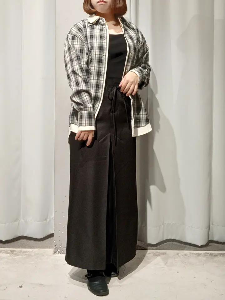【ブラック】レイヤードライクチェックシャツ レイヤードライクチェックシャツ/CRAFT STANDARD BOUTIQUE（クラフト