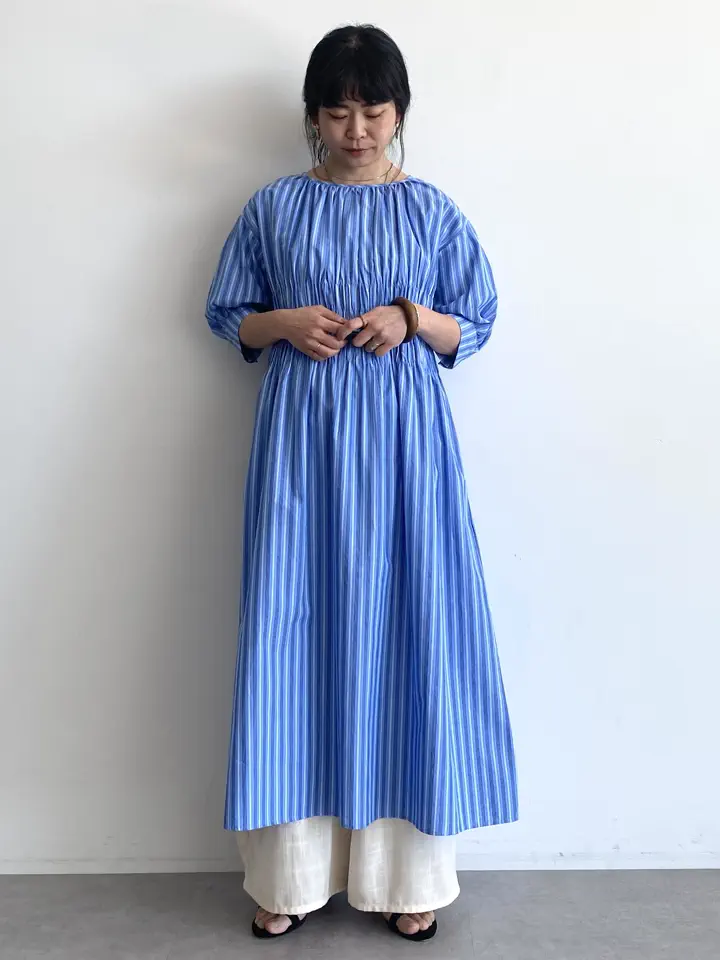 インド製 ハーフスリーブシャーリングワンピース/CRAFT STANDARD