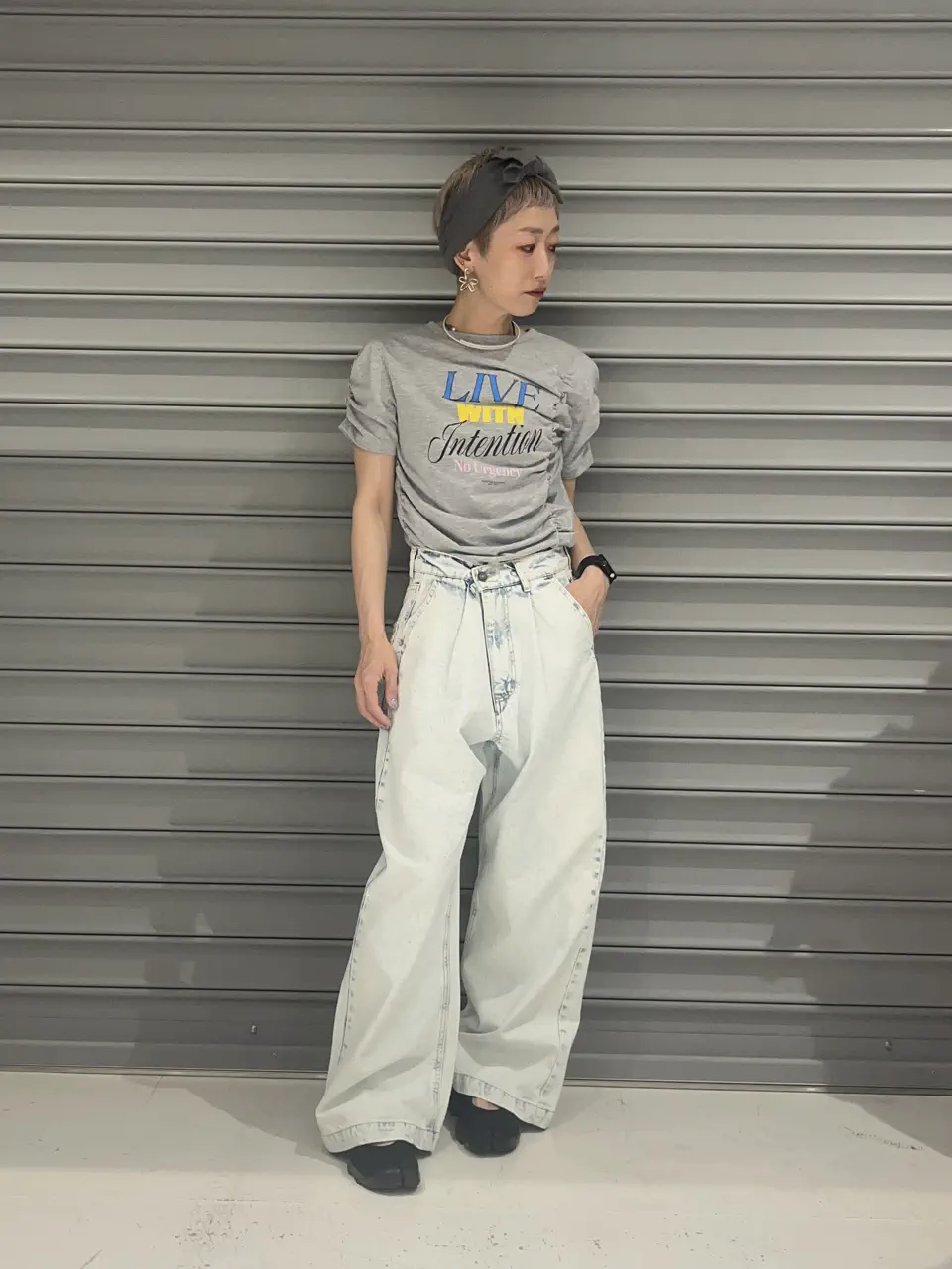 ≪USED≫ハイブリーチケミカル加工デニムワイドパンツ/CRAFT STANDARD