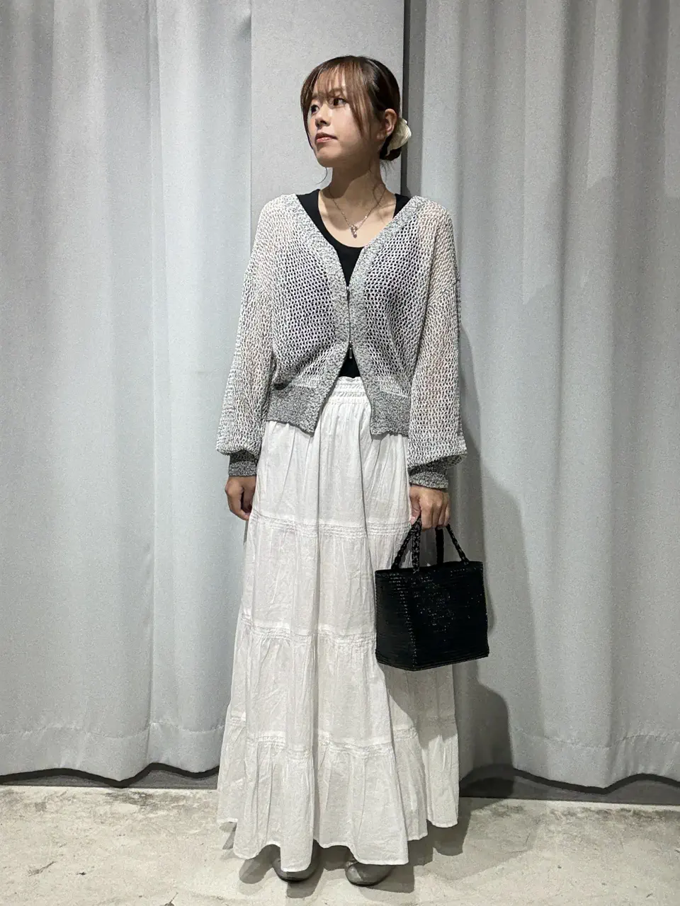 洗える / Vネックメッシュカーディガン/CRAFT STANDARD BOUTIQUE