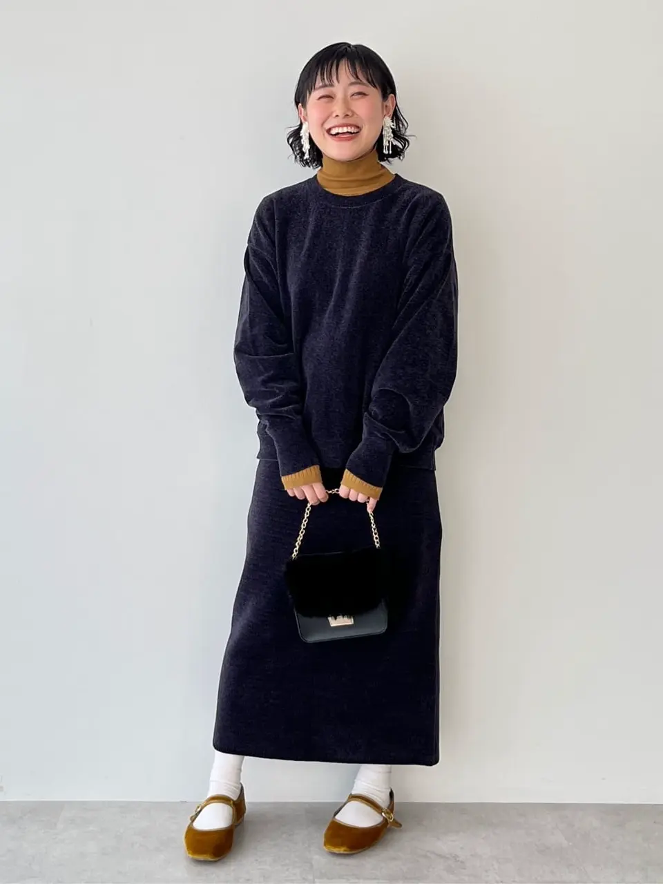 ポン太さま専用　　JENNE 完売品♡ ツイード風ニットトップス　ブラック ポン太さま専用 JENNE 完売品♡ ツイード風ニットトップス ブラック