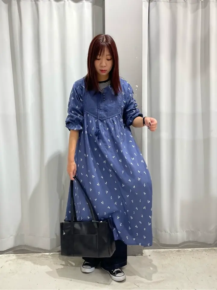 インド綿混キルト切替花柄ワンピース/CRAFT STANDARD BOUTIQUE
