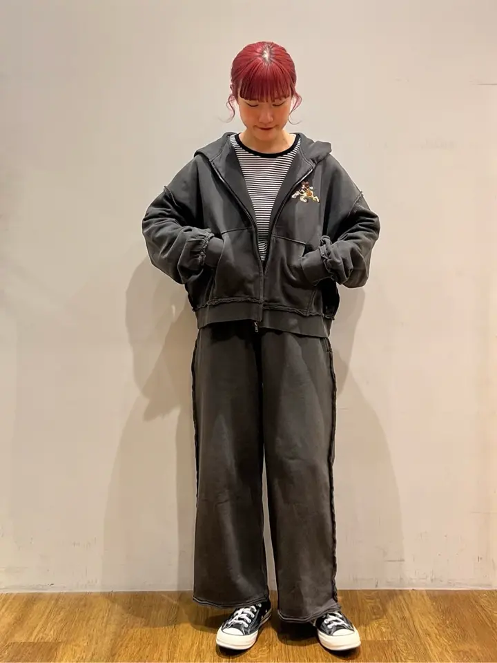 Disney/ディズニー ヴィンテージライク刺繍スウェットパンツ【ユニ