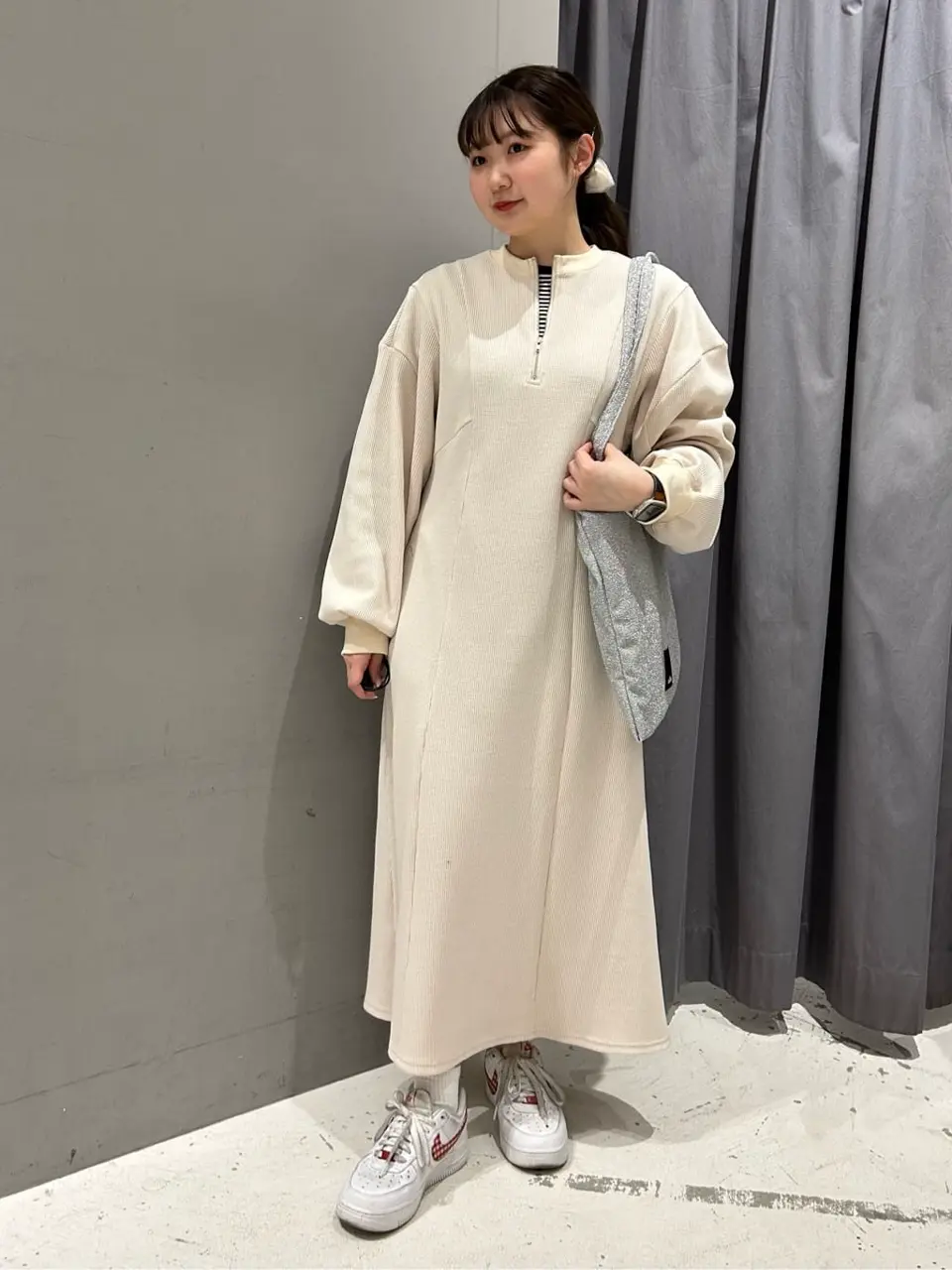 ワッフルフロントファスナーワンピース/CRAFT STANDARD BOUTIQUE