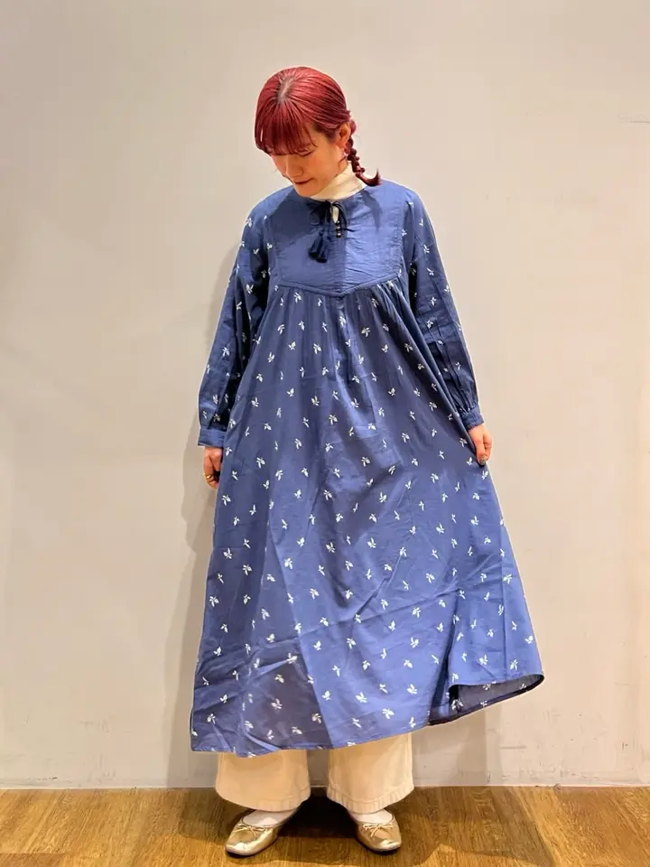 インド綿混キルト切替花柄ワンピース/CRAFT STANDARD BOUTIQUE