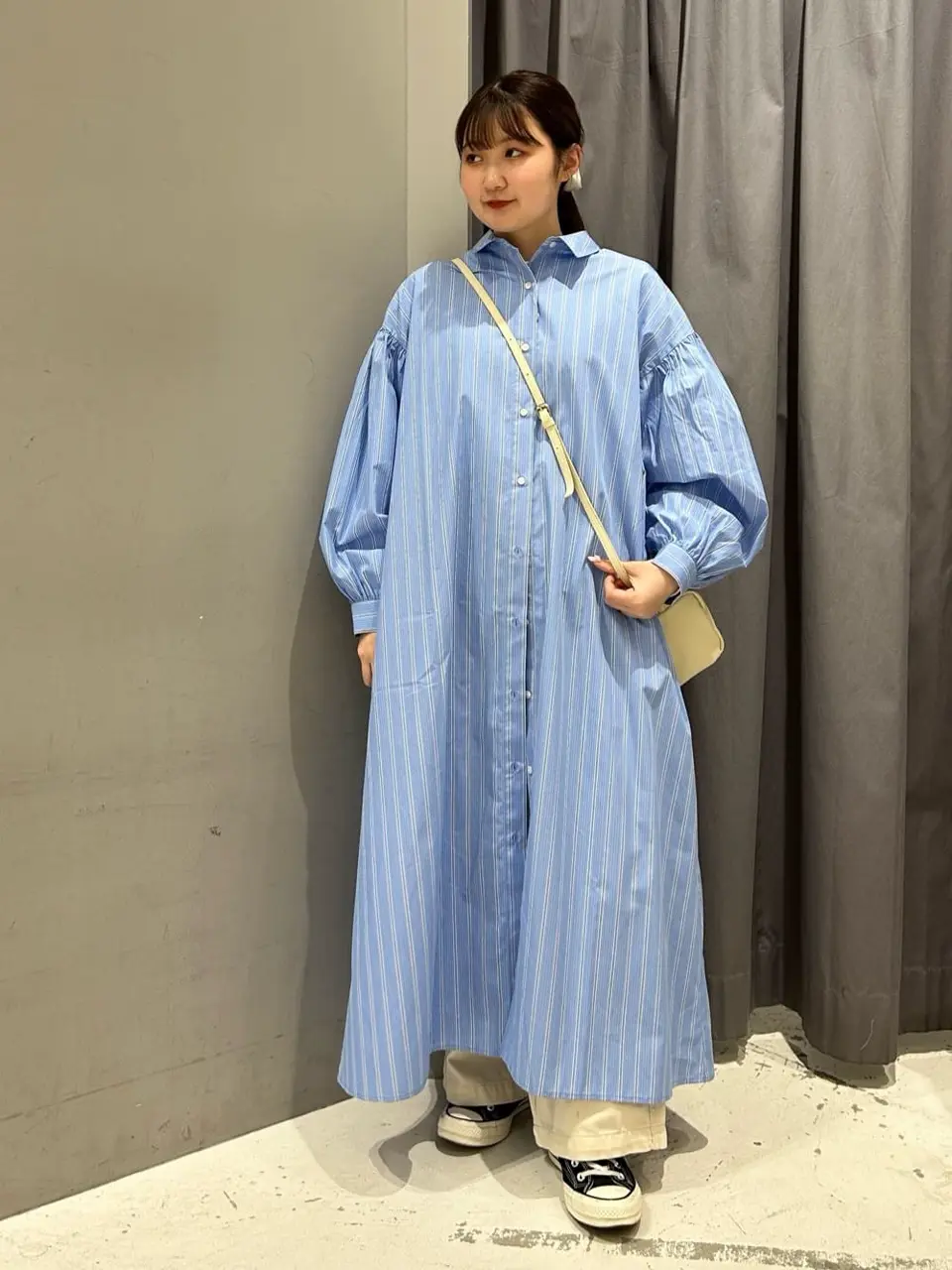 シワ軽減/イージーケアシャツワンピース/CRAFT STANDARD BOUTIQUE