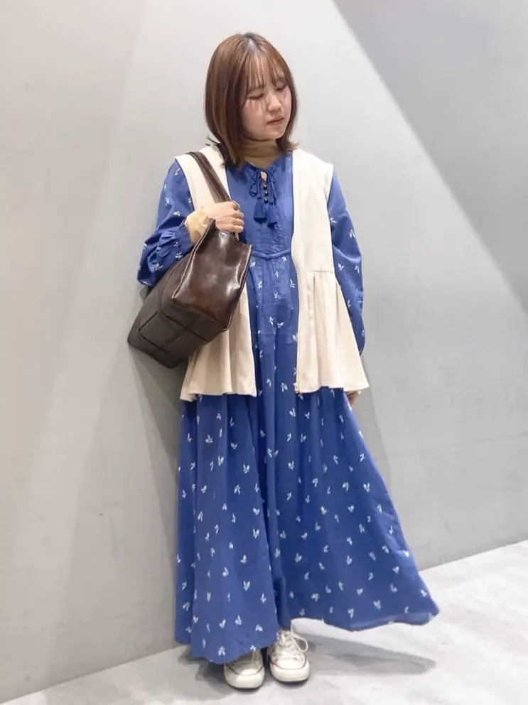 インド綿混キルト切替花柄ワンピース/CRAFT STANDARD BOUTIQUE