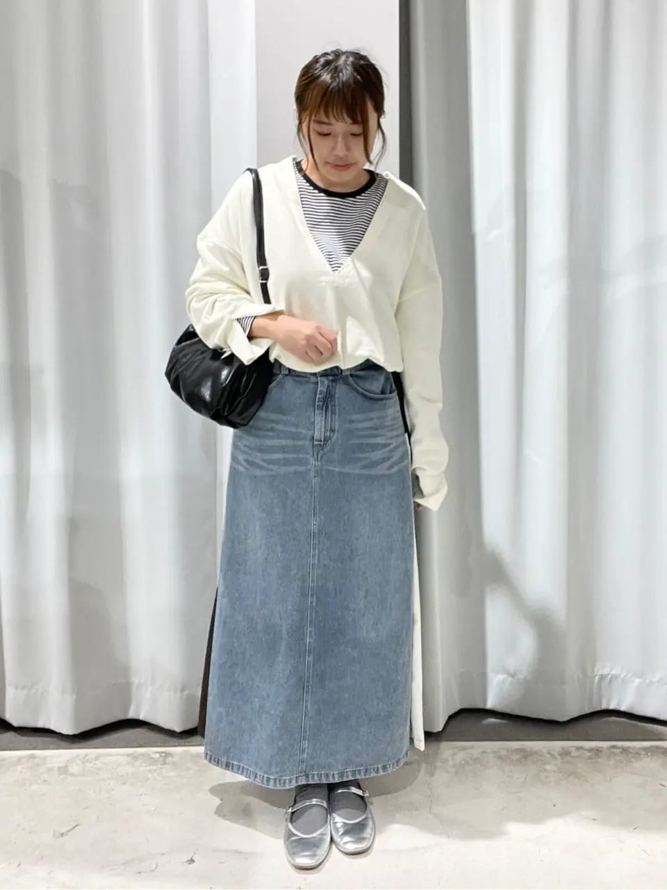 デニム切替異素材スカート/CRAFT STANDARD BOUTIQUE（クラフト