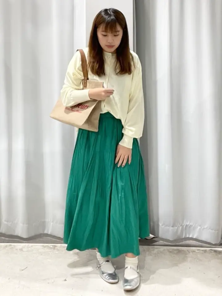 インド綿サイドタック切り替えスカート/CRAFT STANDARD BOUTIQUE