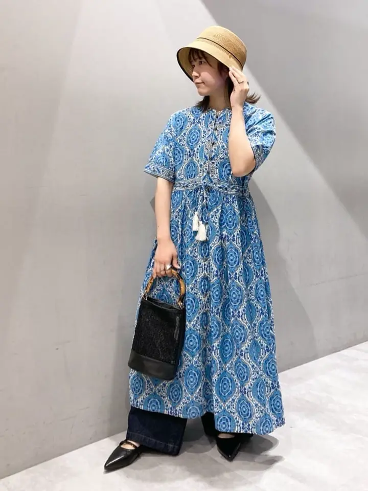 ヌキテパ　アラベスク柄ワンピース インド綿アラベスク柄ワンピース/CRAFT STANDARD BOUTIQUE（クラフト