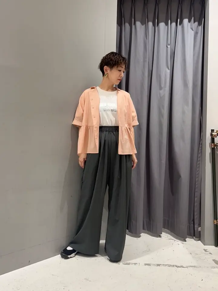 ふみ様お取置☆Drawer☆新品タグ付コットンシルクペプラムブラウス☆ セール】 【一部店舗限定/洗える】プレザンスジャカード ペプラム