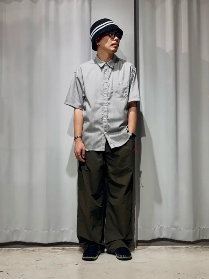 ヒッコリーストライプ刺繍入りワークシャツ/CRAFT STANDARD BOUTIQUE