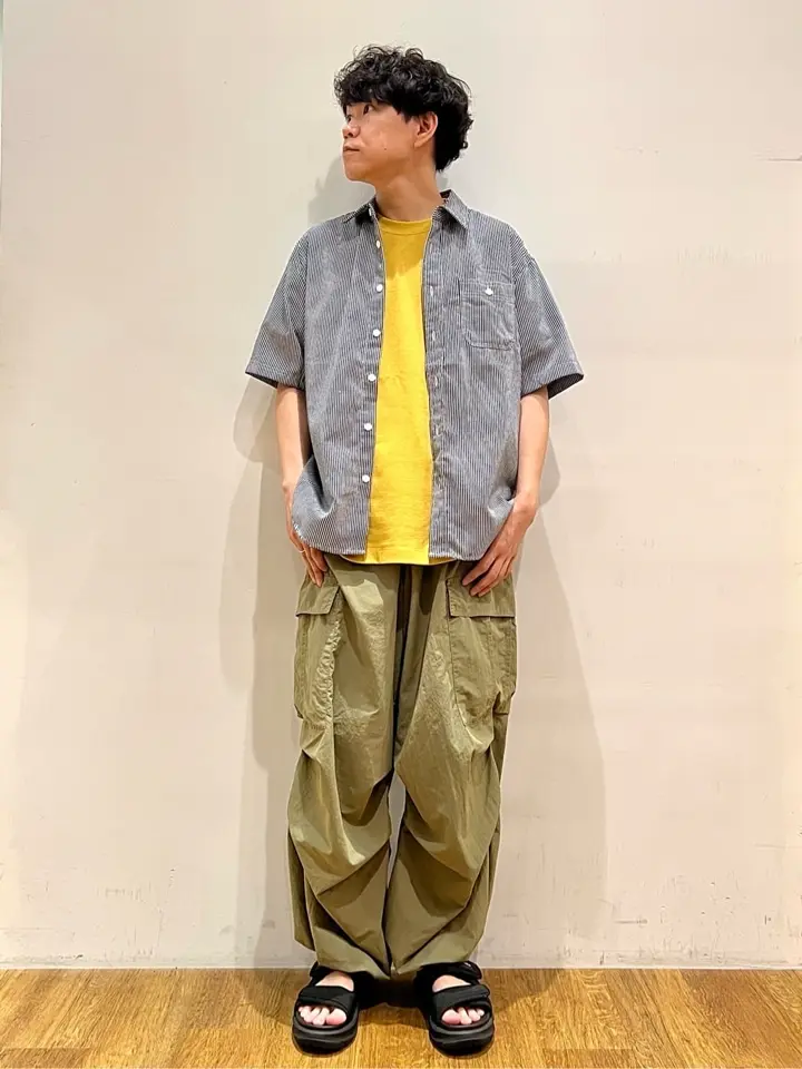 ヒッコリーストライプ刺繍入りワークシャツ/CRAFT STANDARD BOUTIQUE