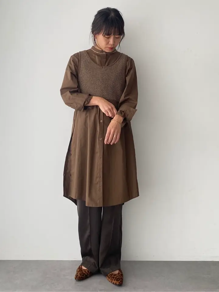バンドカラーロングシャツチュニック/CRAFT STANDARD BOUTIQUE