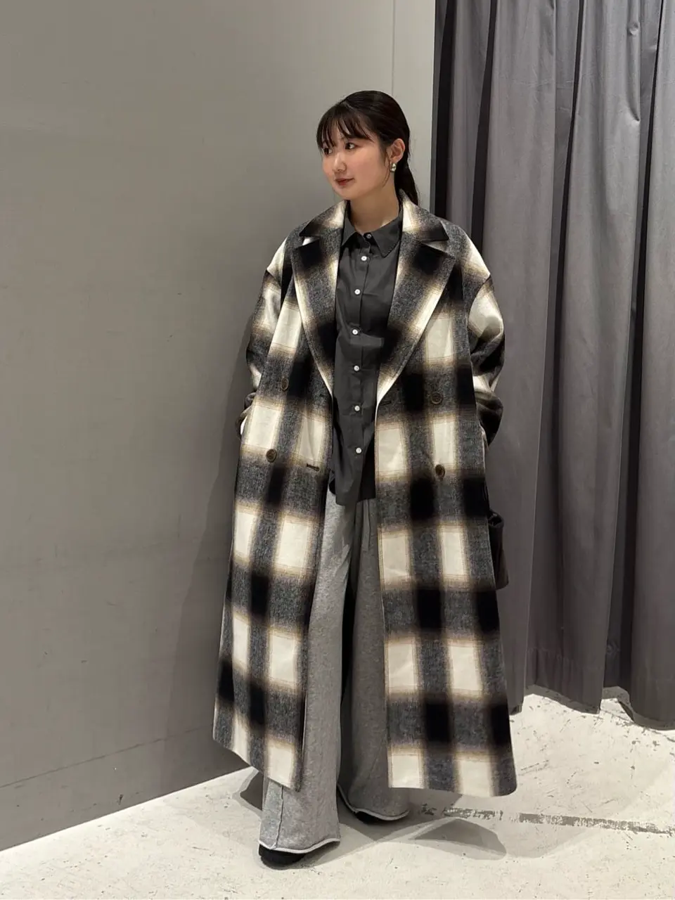 極希少 MARITHE FRANCOIS GIRBAUD スタッズ ロングコート ウールライクロングコート/CRAFT STANDARD BOUTIQUE（クラフト