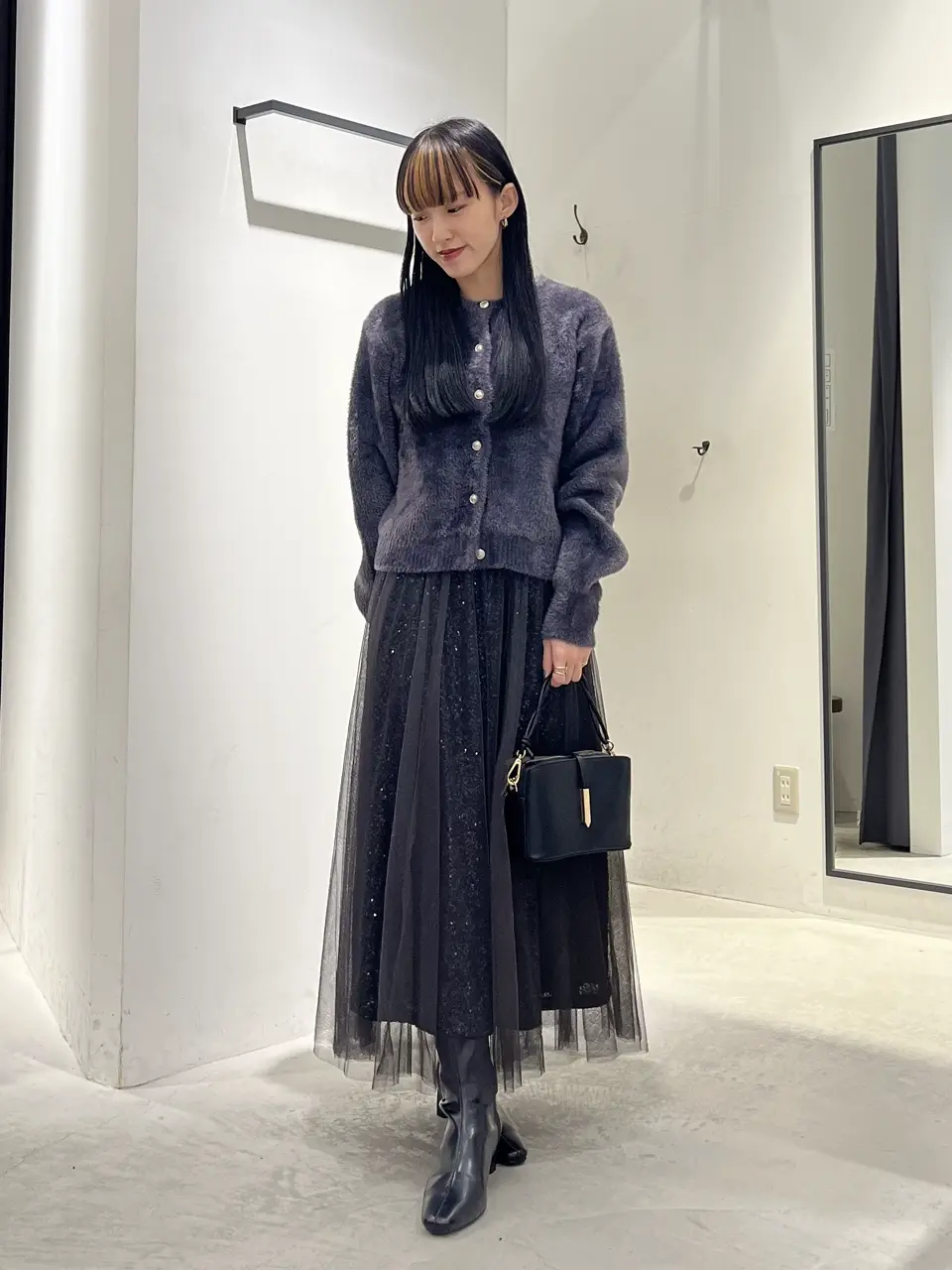 金釦ジャケットライクニットカーディガン/YECCA VECCA（イェッカ