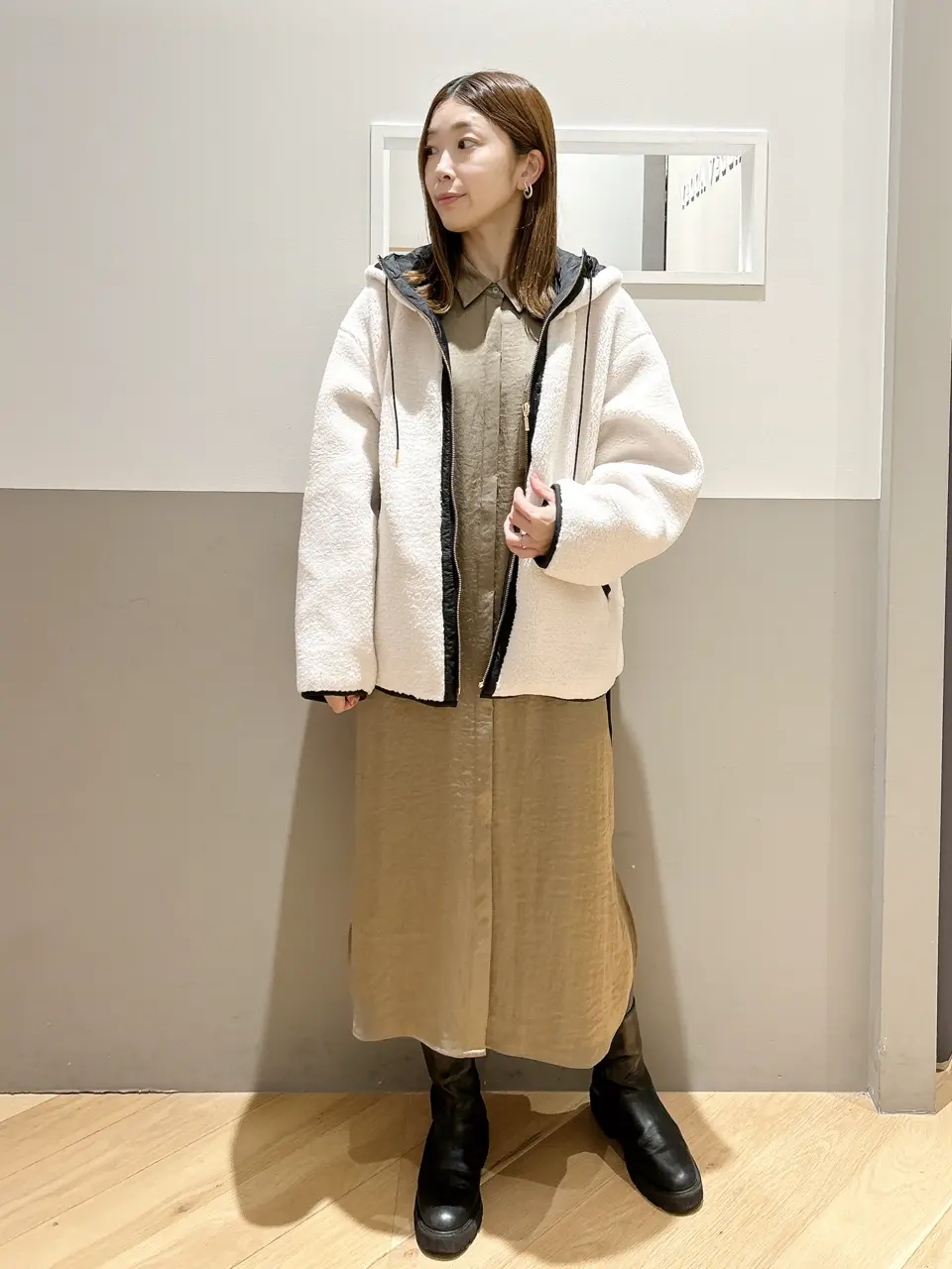 フーデッドボアブルゾン/YECCA VECCA（イェッカ ヴェッカ）のその他