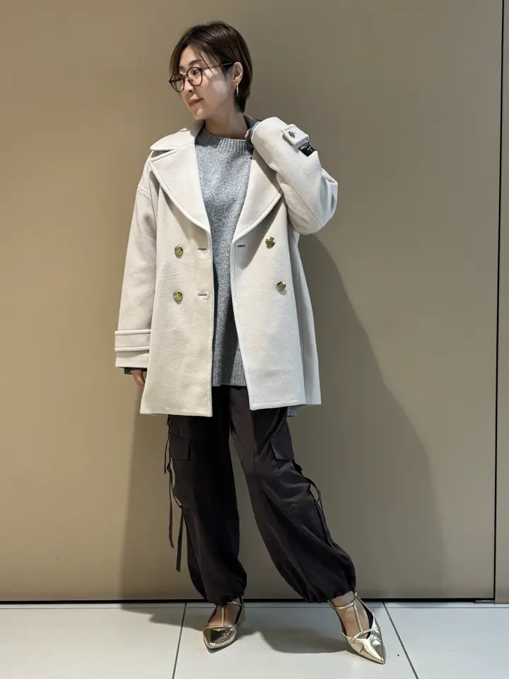 ウール混ミドル丈Pコート/YECCA VECCA（イェッカ ヴェッカ）のその他