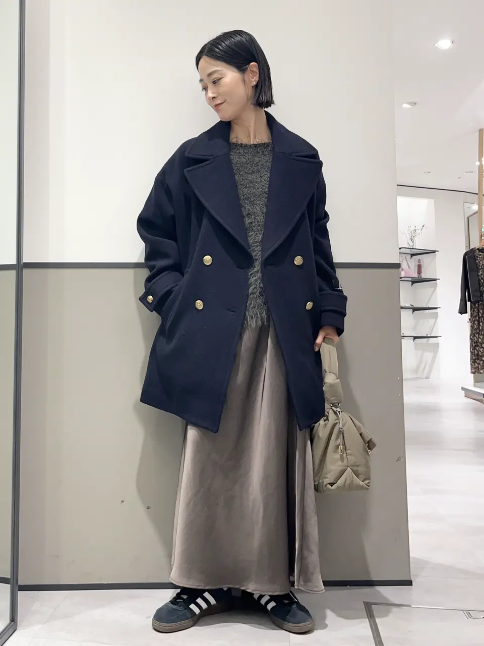 ウール混ミドル丈Pコート/YECCA VECCA（イェッカ ヴェッカ）のその他