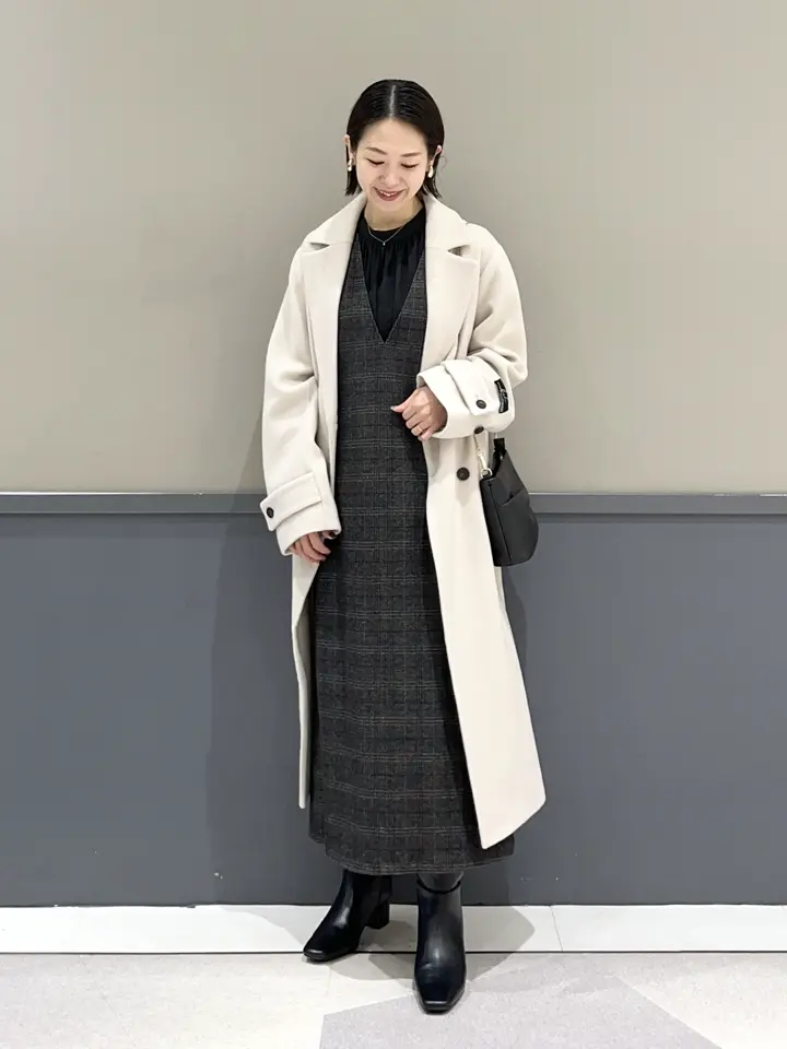 ウール混ロングダブルコート/YECCA VECCA（イェッカ ヴェッカ）の