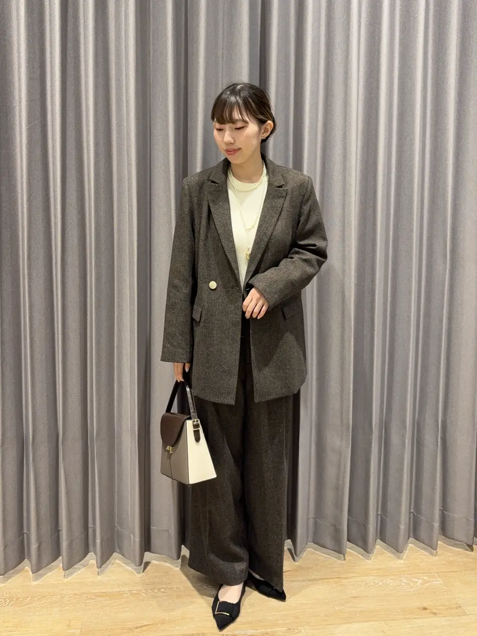 尾崎紗代子×YECCA VECCA】ツイードテーラードジャケット/YECCA VECCA