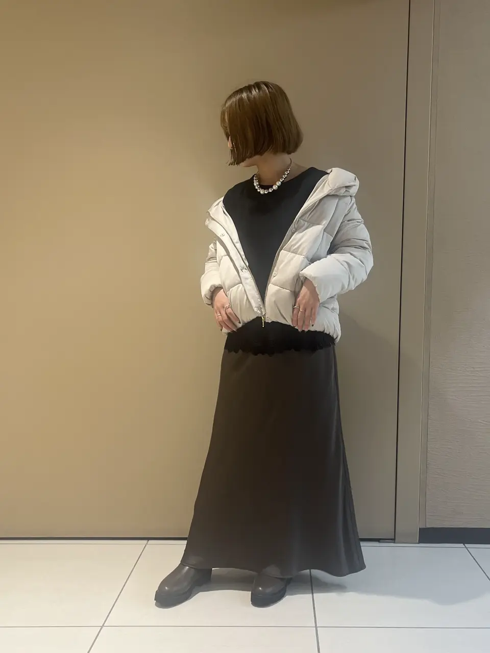 サテンフレアスカート/YECCA VECCA（イェッカ ヴェッカ）のフレア