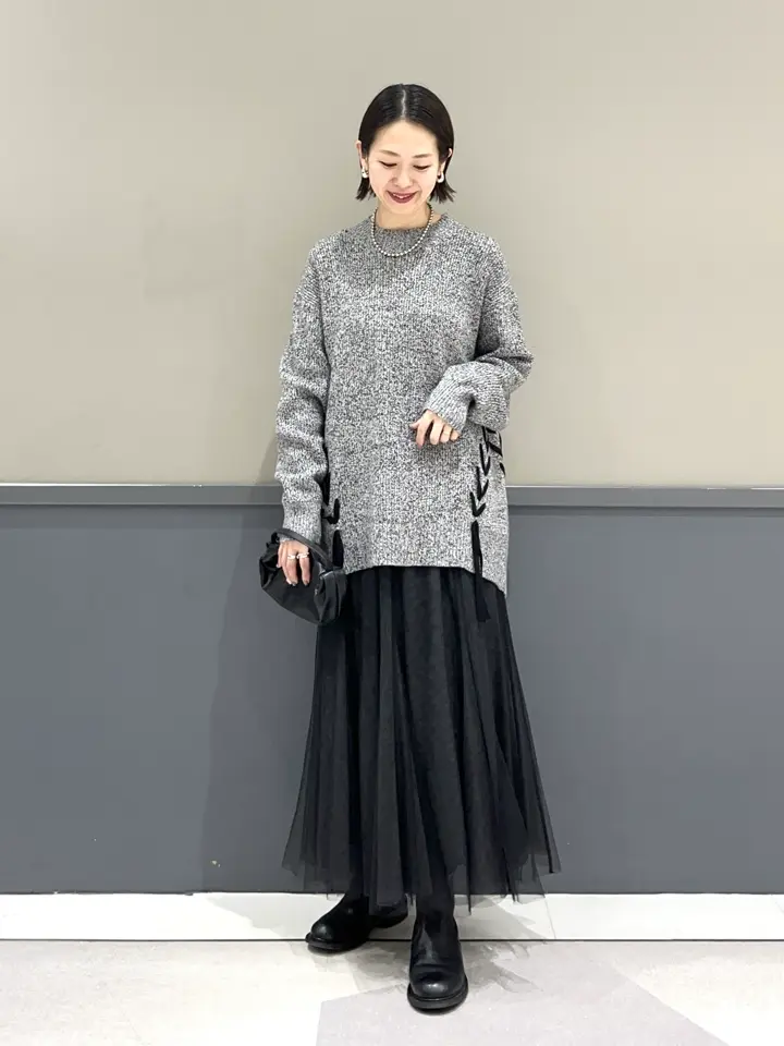 レースアップニット/YECCA VECCA（イェッカ ヴェッカ）のニット