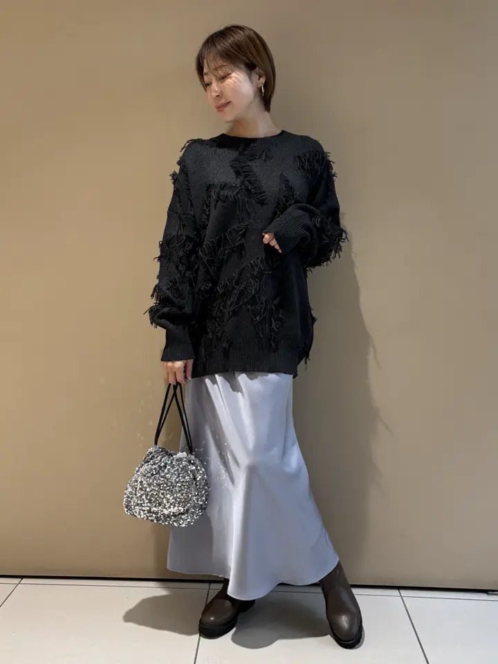 サテンフレアスカート/YECCA VECCA（イェッカ ヴェッカ）のフレア