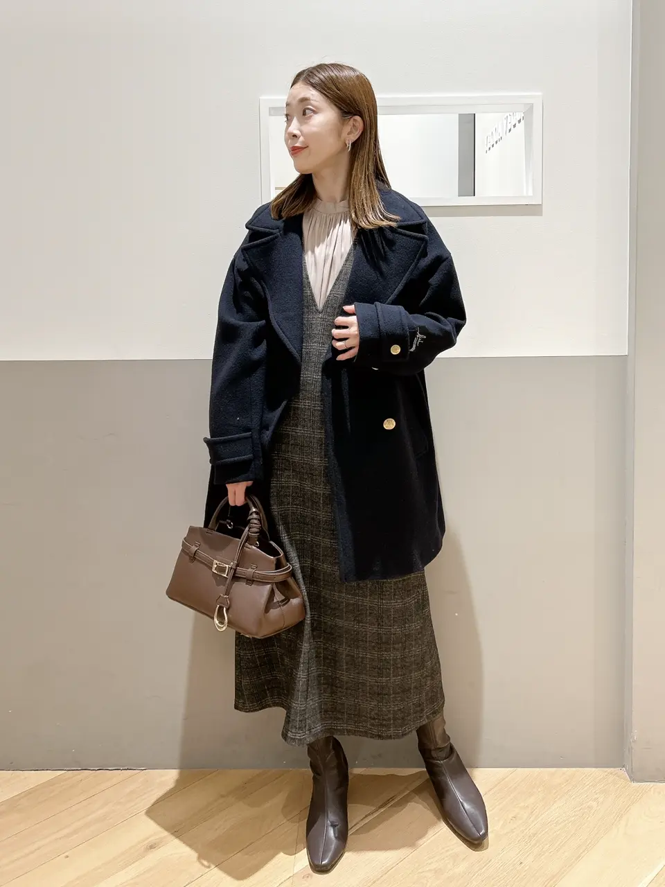 ウール混ミドル丈Pコート/YECCA VECCA（イェッカ ヴェッカ）のその他