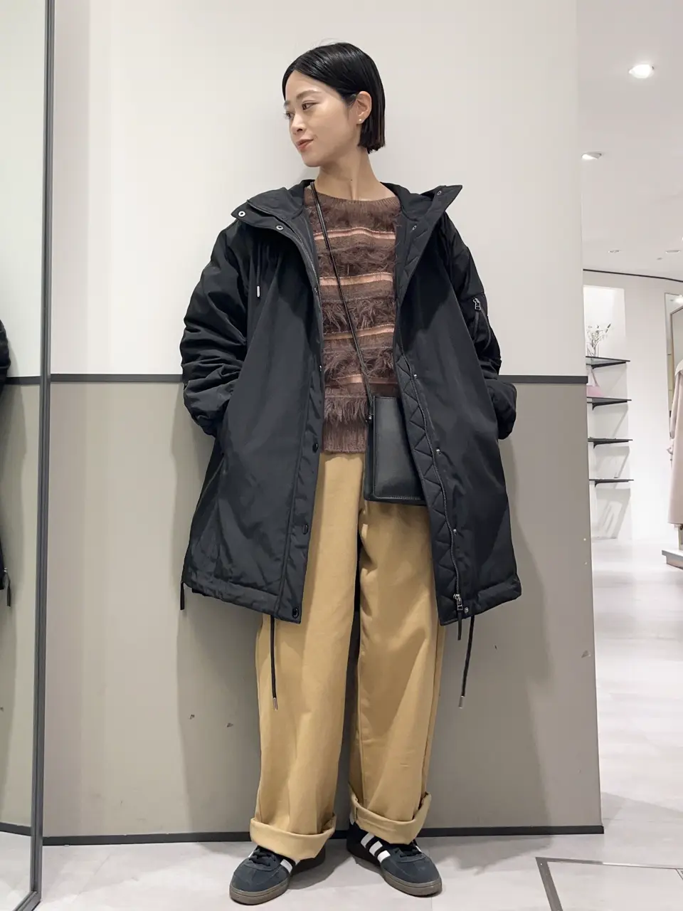 フェザーマルチボーダーニット/YECCA VECCA（イェッカ ヴェッカ）の