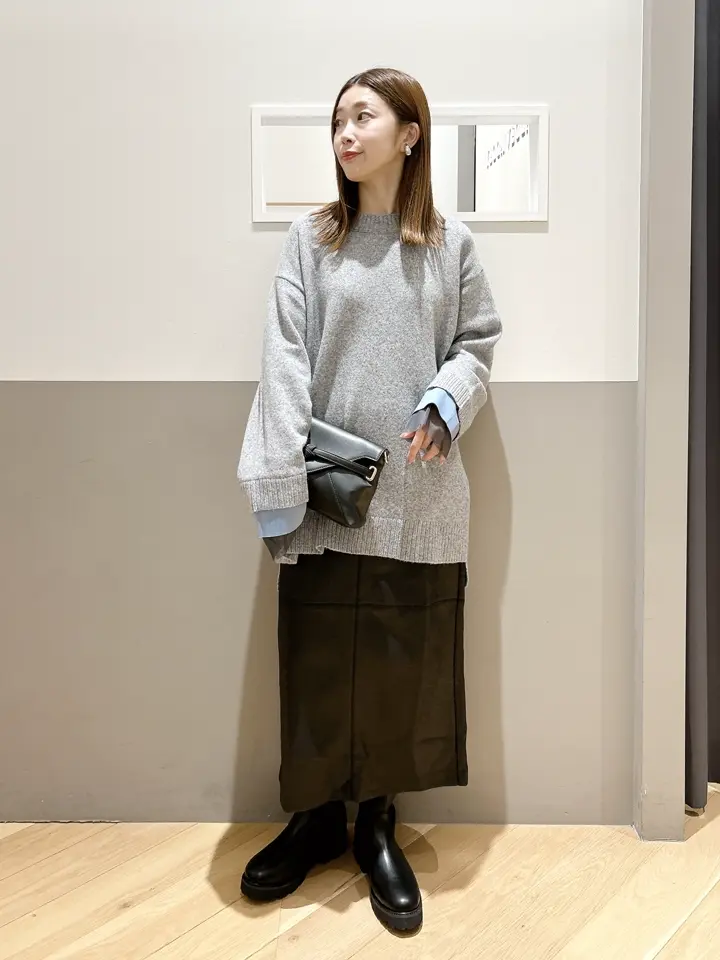 袖レイヤードソフトニット/YECCA VECCA（イェッカ ヴェッカ）のニット