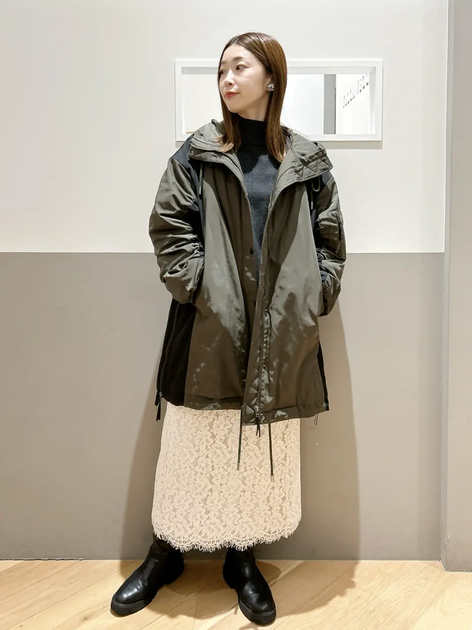 レースナロースカート/YECCA VECCA（イェッカ ヴェッカ）のタイト