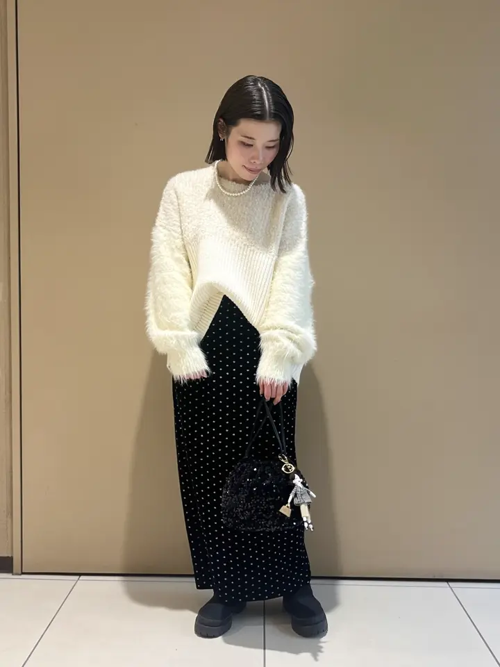 素材MIX配色デザインニット/YECCA VECCA（イェッカ ヴェッカ）のニット