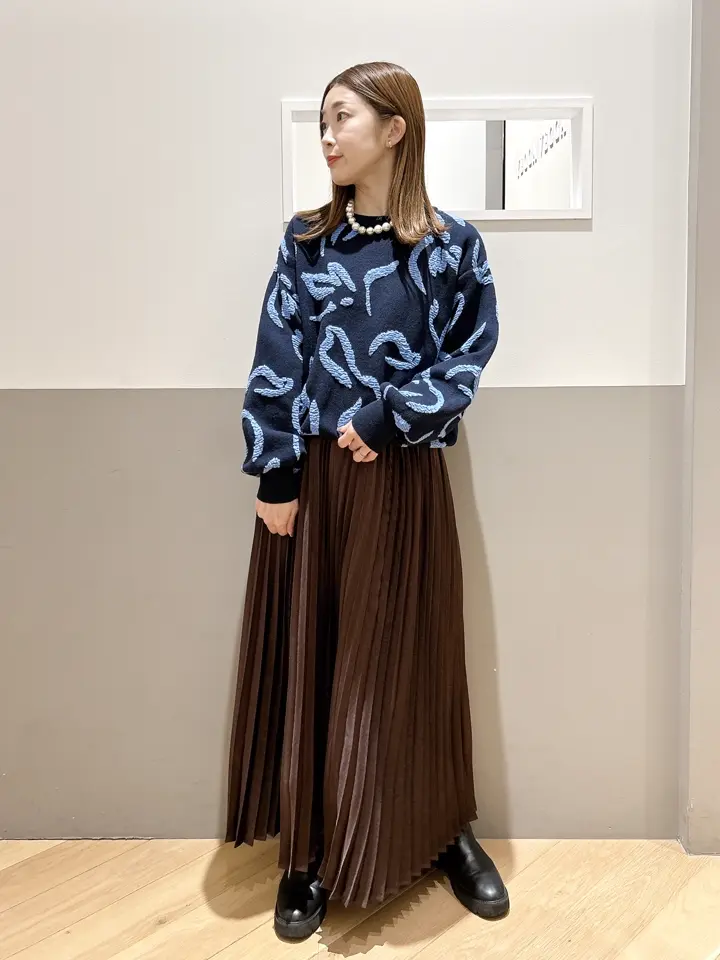 サテンプリーツスカート/YECCA VECCA（イェッカ ヴェッカ）のプリーツ