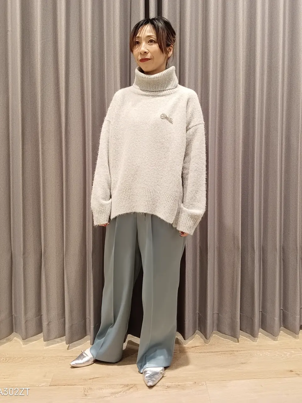 裏起毛サテンリラックスパンツ/YECCA VECCA（イェッカ ヴェッカ）の