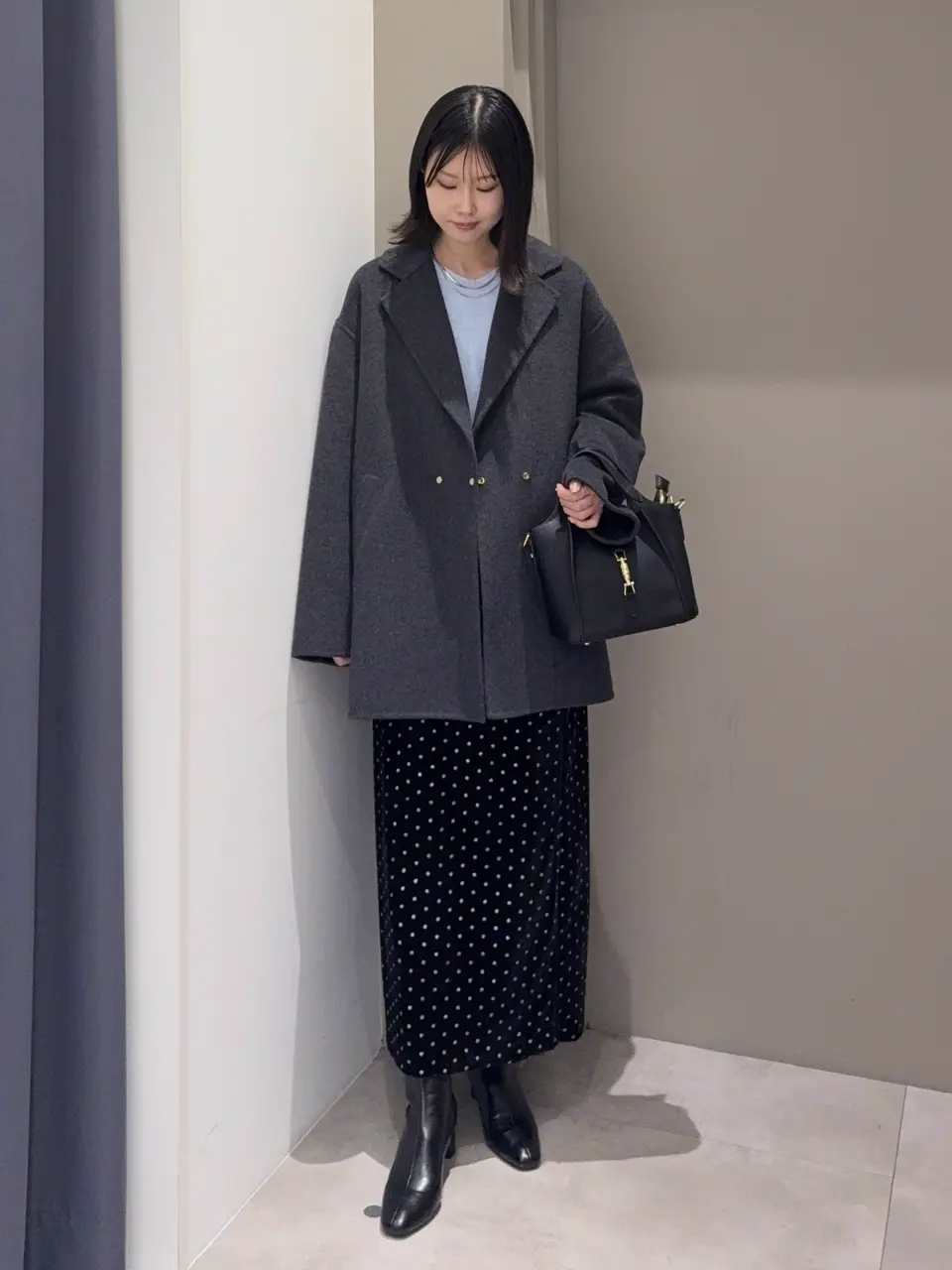 Vネックルーズニット/YECCA VECCA（イェッカ ヴェッカ）のニット