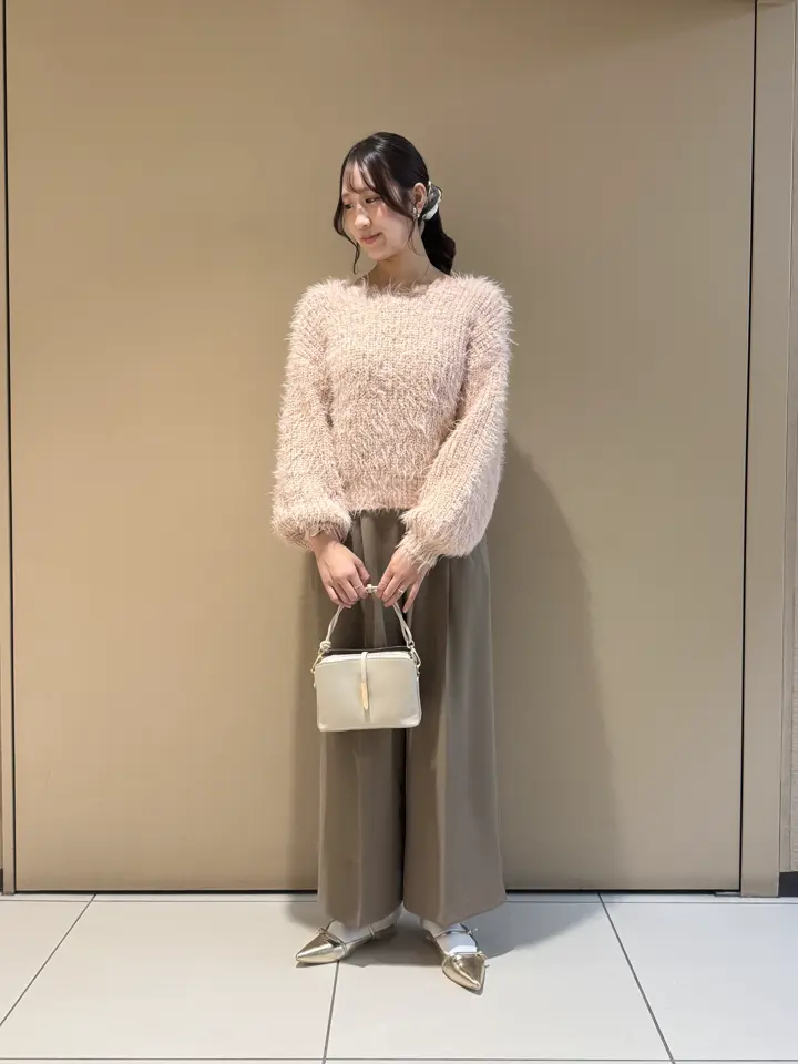 ラメシャギーボートネックニット/YECCA VECCA（イェッカ ヴェッカ）の