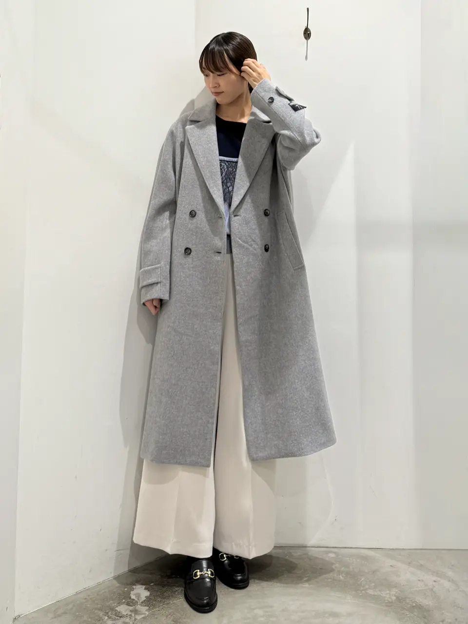 バイカラーレースニット/YECCA VECCA（イェッカ ヴェッカ）のニット