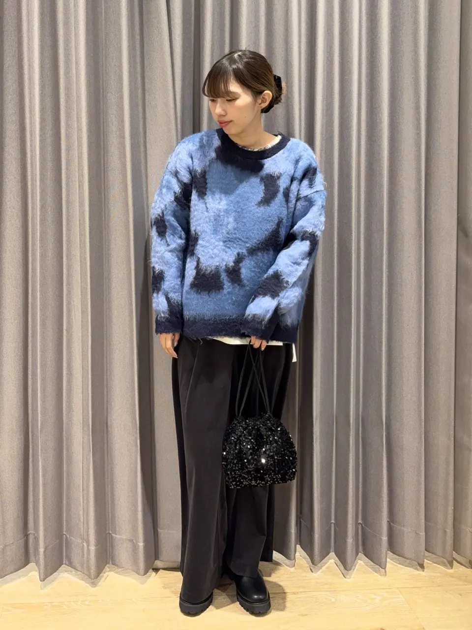 フラワー柄シャギーニット/YECCA VECCA（イェッカ ヴェッカ）のニット