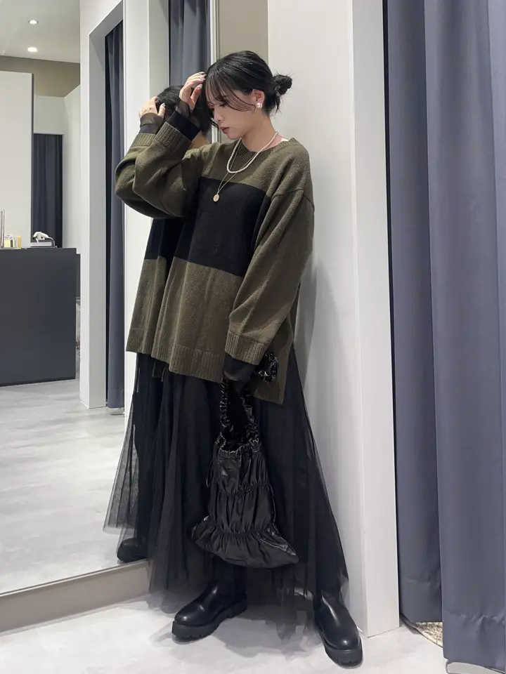 レイヤードチュールマーメイドスカート/YECCA VECCA（イェッカ