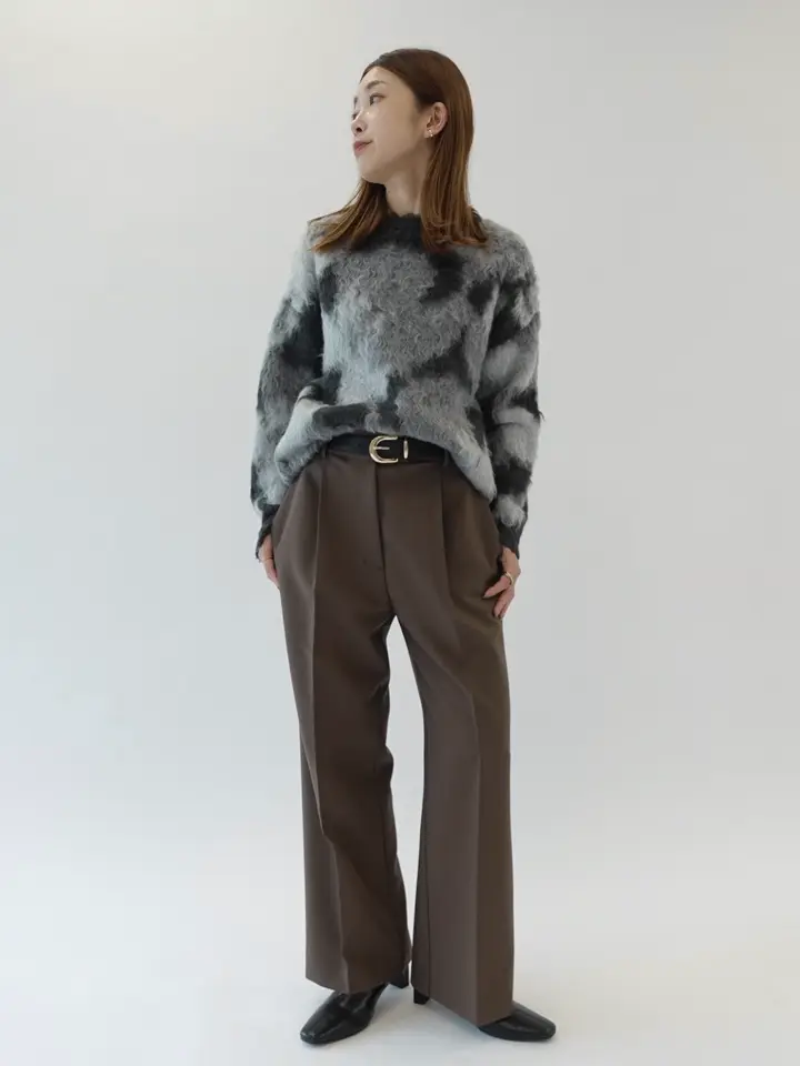 フラワー柄シャギーニット/YECCA VECCA（イェッカ ヴェッカ）のニット