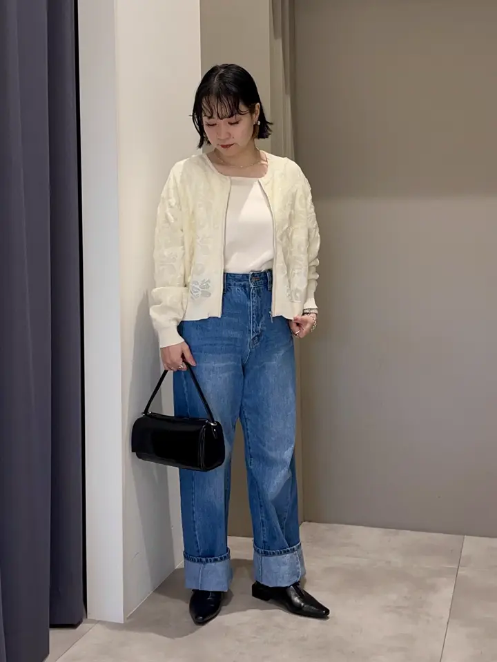 ふくれジャガードニットブルゾン/YECCA VECCA（イェッカ ヴェッカ）の
