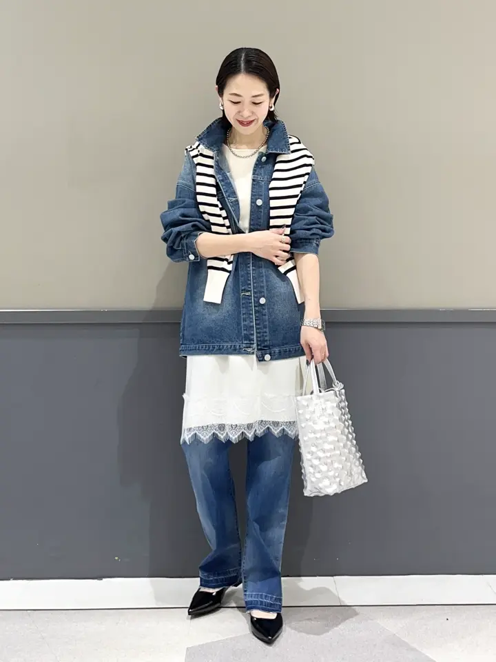 【アイボリー】【UVカット/マシンウォッシャブル】アンサンブルニット UVカット/マシンウォッシャブル】アンサンブルニット/YECCA VECCA